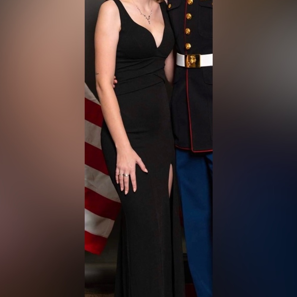 Sexy black formal dress